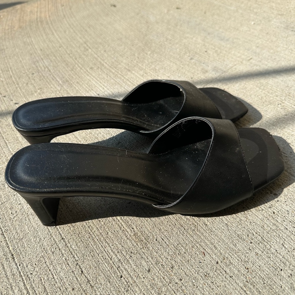 A new day black kitten heels